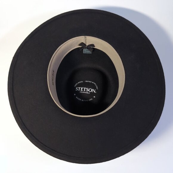 Stetson Hat Brown Wool Western Cowboy Hat Crushable Handmade is  USA - Picture 9 of 14